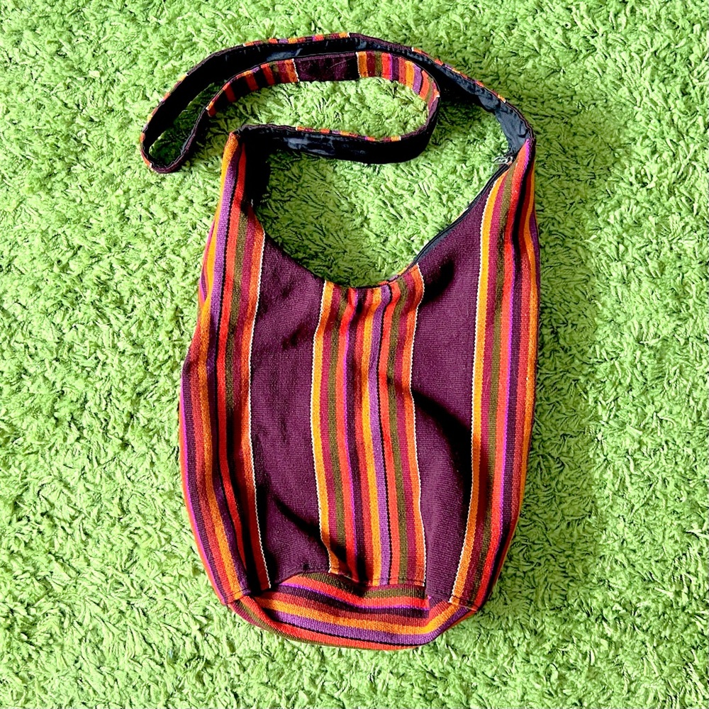 Bohemian Hobo Cross-Body Bag - lightly used - purchased in Peru, no tags.
